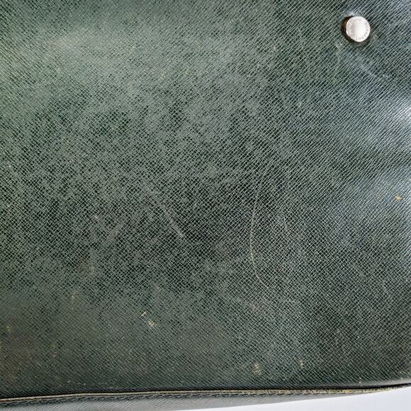 Burberry Vintage Leather Clutch Green Zip Top 10x7 Heritage Luxury - Picture 5 of 10